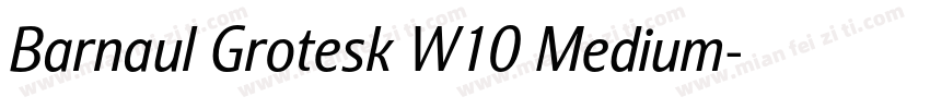 Barnaul Grotesk W10 Medium字体转换